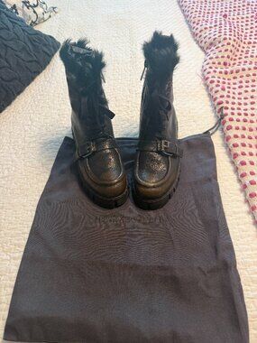 **Henry Beguelin Fur Lined Boots**